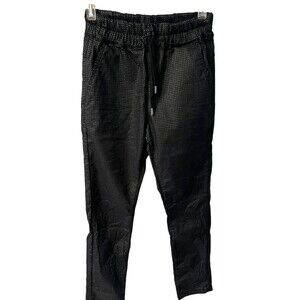 Bianco Joggers Womens 26 Black Jeans Square Dot Boutique Pull On Cropped casual